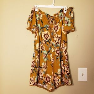 Xhilaration floral romper